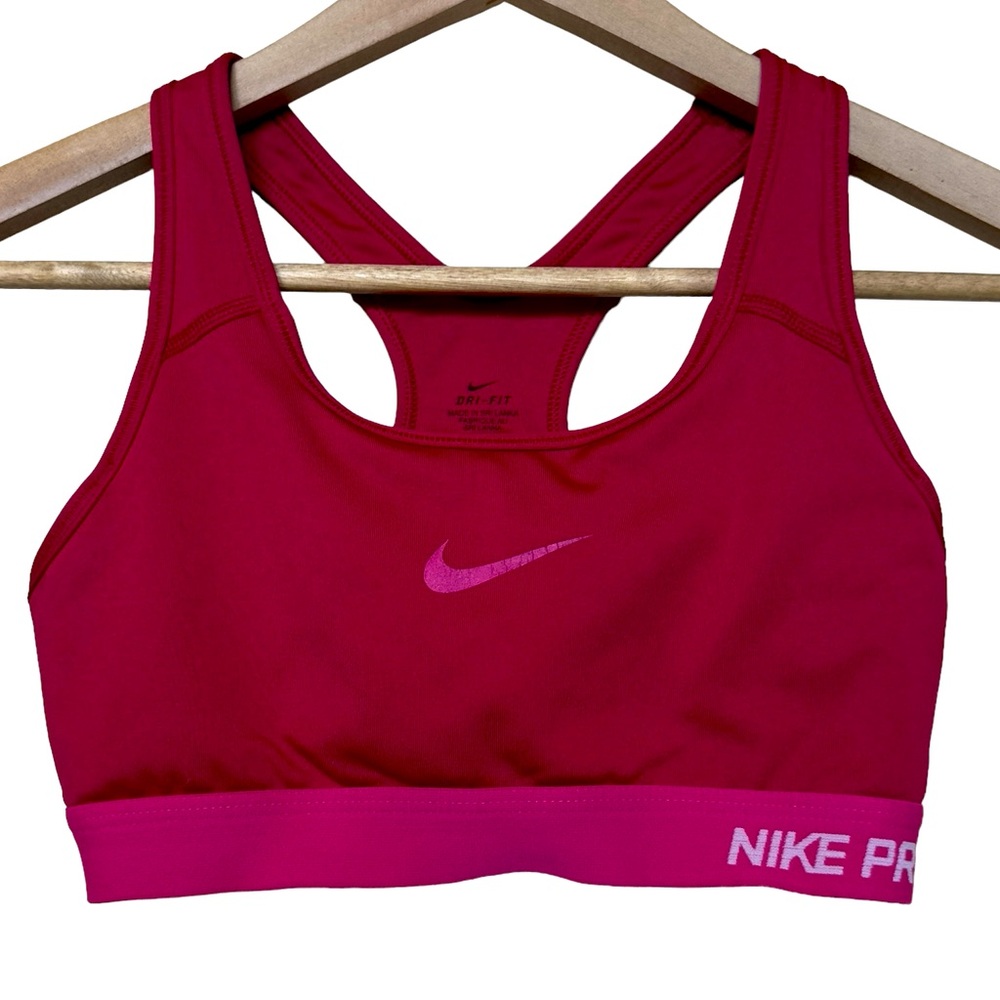 Nike Pro Womens Pink Sports Bra Size Small
